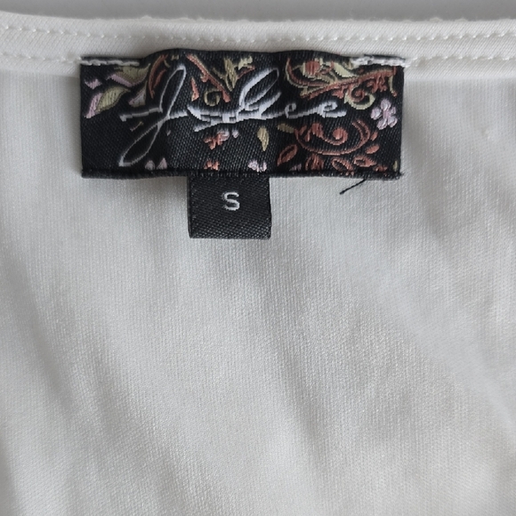 J.Glee Women's White Tiered Maxi Dress Size Small - Picture 6 of 8